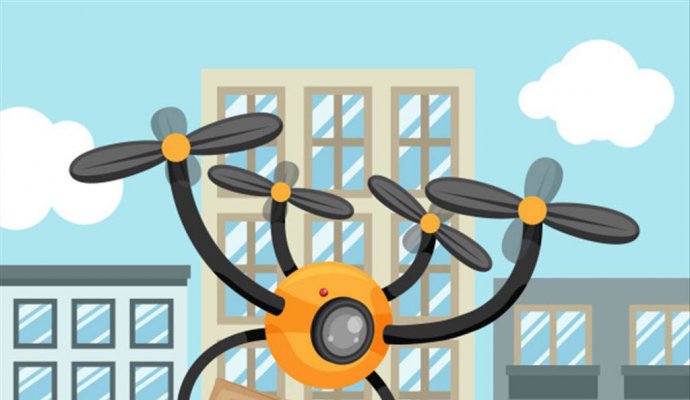 無(wú)人機(jī)帶物流行業(yè)飛向未來(lái)（無(wú)線充電）