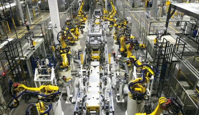 柔性生產(chǎn)智能車間agv小車如何工作（二）（無(wú)線充電）