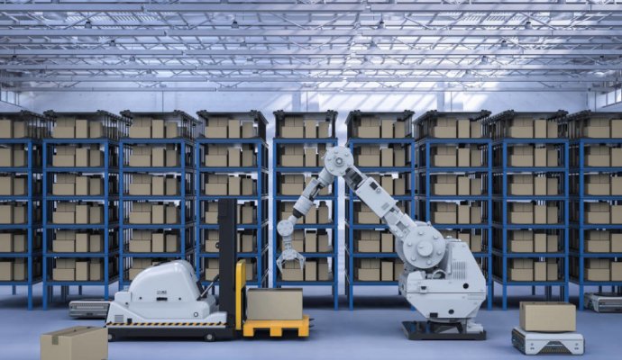 新一代倉儲機器人（無線充電）