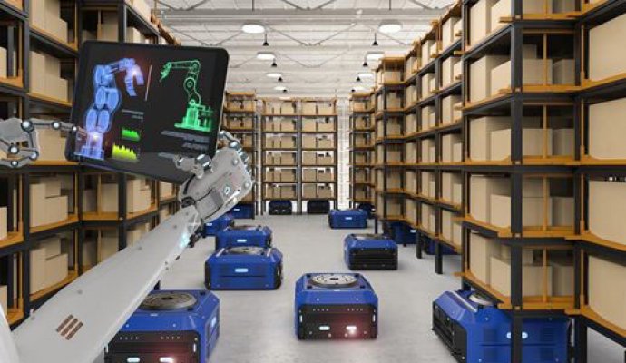 AGV推動(dòng)智能物流創(chuàng)新（無(wú)線充電） 