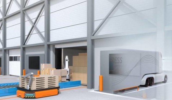 AGV是智能工廠中非常重要的模塊（無(wú)線充電）