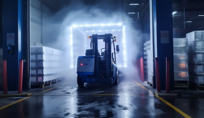 冷鏈物流革新:無人叉車搭配無線充電技術(shù)